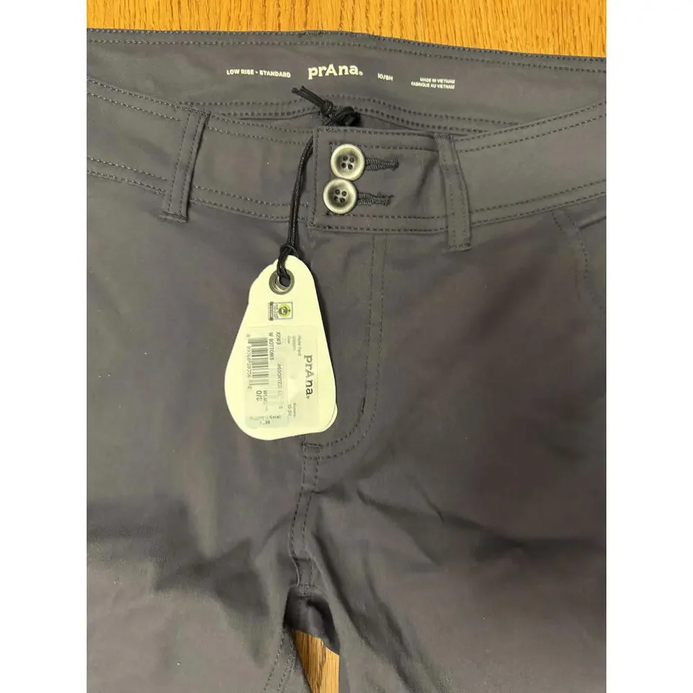NWT! prAna Women's Low Rise Standard Straight Hale Pant Size 10 Short - Picture 3 of 5